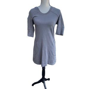 Blake Standard Cotton Dress Hooded Size Medium Grey Pockets